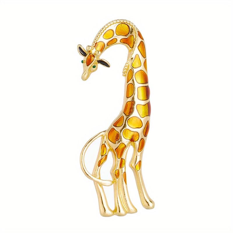 TEMU Fashion Creative Cartoon Fun Animal Additions Giraffe Men Women Party Pin Brooch