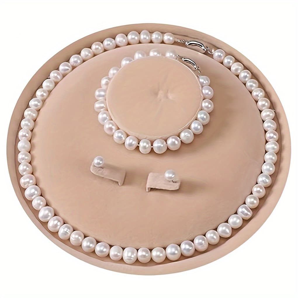 TEMU 4pcs Of Exquisite And Sparkling Necklace For Women, Classic And Simple Round Bead Necklace, Inlaid With Necklace, Suitable For Such As Daily Life, Commuting, Dating, Etc., The Gift For Graduat
