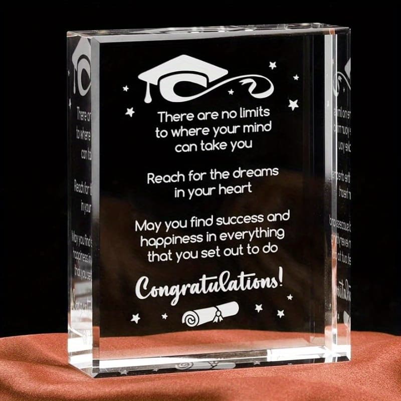 TEMU 2024 Graduation Gift, Elegant Crystal Souvenir, Unique College Graduation Gift Perfect Graduation Gift For Sisters And Daughters
