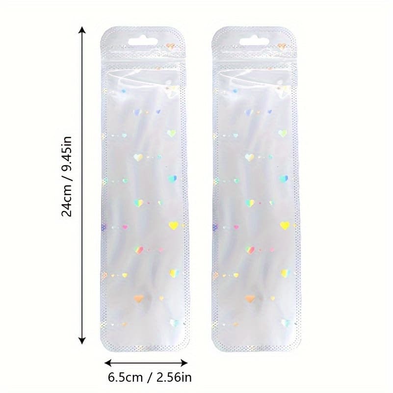 TEMU Gift Bags In - Ideal For Cosmetics, Brushes, Pens, Lip Gloss, Jewelry - Durable Plastic Packaging And Shop Wrapping Supplies