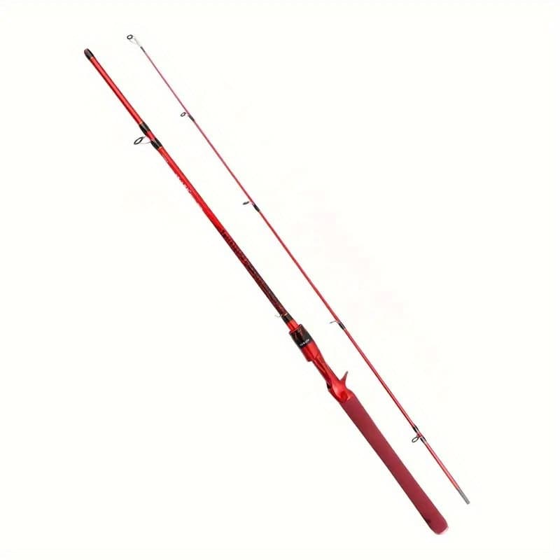 TEMU 180cm Carbon Fiber Fishing Rod - Eva Grip, Ceramic Guide Ring - Ultralight Comfortable And Durable - Freshwater And Marine Dual Use - Suitable For Bait And Casting Techniques (without Reel)