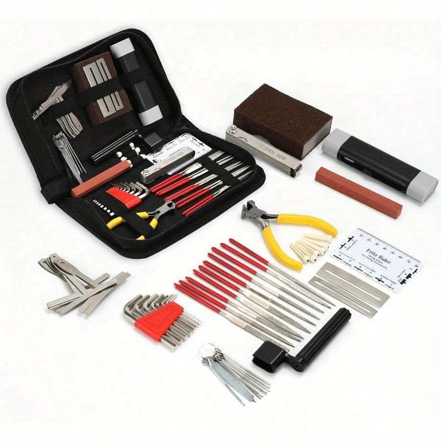 TEMU 45pcs Guitar Universal Electric Guitar Ukulele Banjo Repair And Maintenance Kit