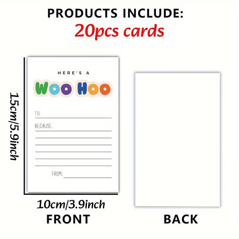 TEMU Set Of 20 -out Cards For Recognizing Students, Appreciating Employees, Rewarding Students, And Promoting Positive Behavior. !