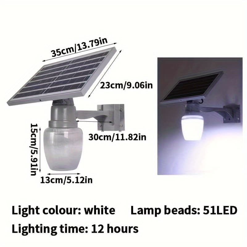 TEMU Street Light - Led Light With Dark Sensor, Energy-, And Durable Perfect For Home Outdoor Garden Courtyard Lighting And Security With Remote Control