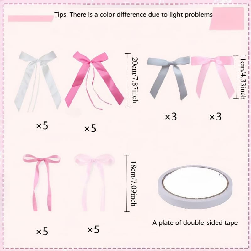TEMU 27pcs Pink Bow Wall Decoration Set, Suitable For Birthday Party Decorations, Background Arrangement Hanging Ornaments, Wedding Party , Christmas Holiday Decoration, Single Girl Theme Home Decor