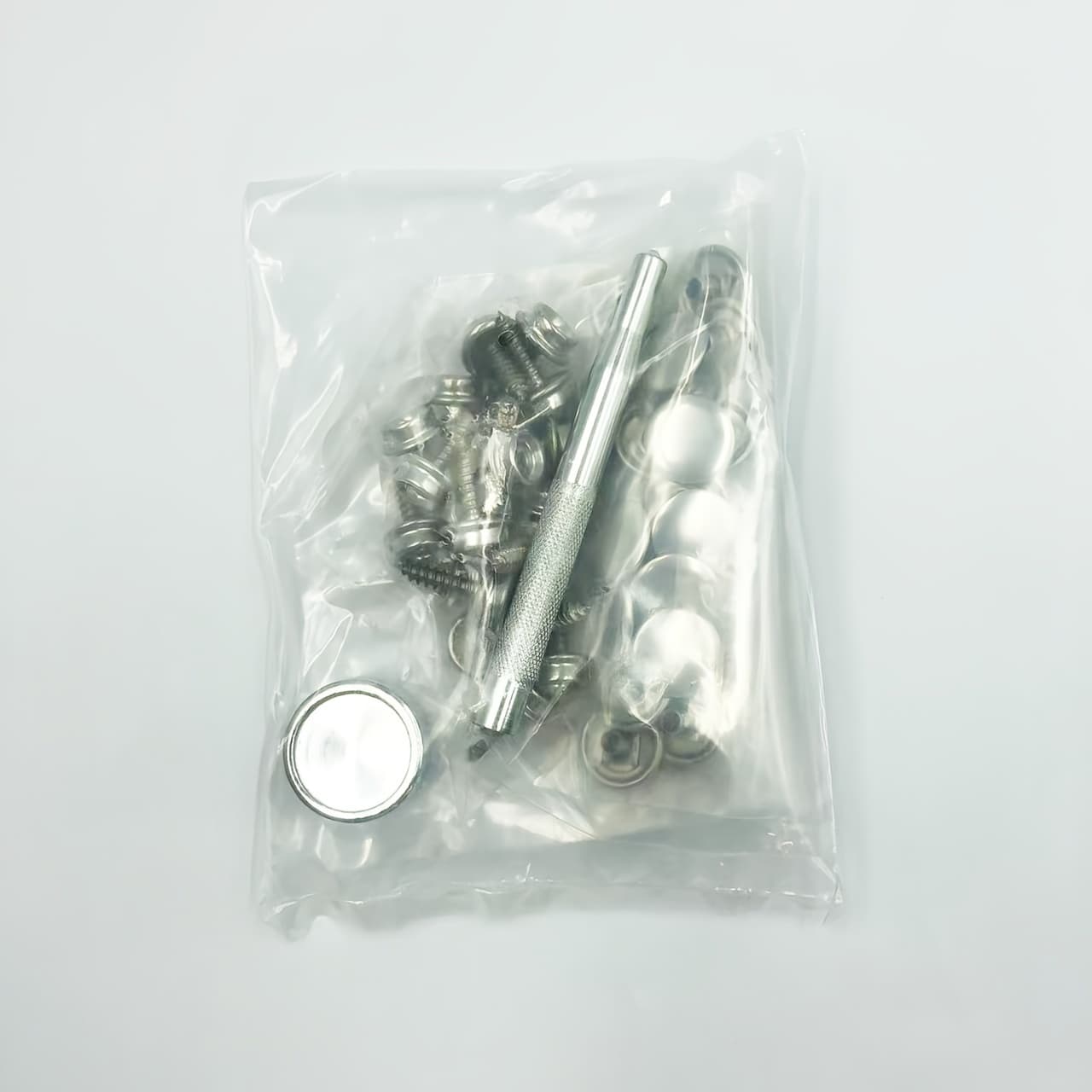 TEMU 62pcs Stainless Steel Marine Snap Set With Tools- Universal Fit Canvas Fasteners, Metal Screw Snaps For Boat Covers& Furniture