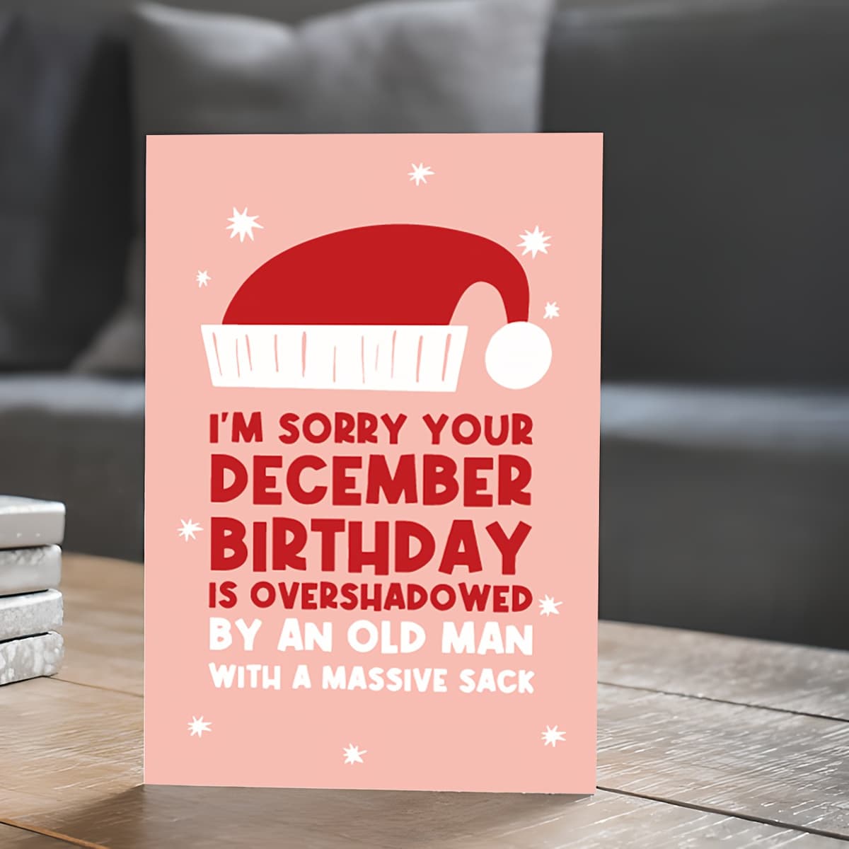 TEMU December Birthday Card With Red Envelope- Suitable For Brothers, Sisters, , And Unique Celebrations, Cartoon Design, High-quality Paper