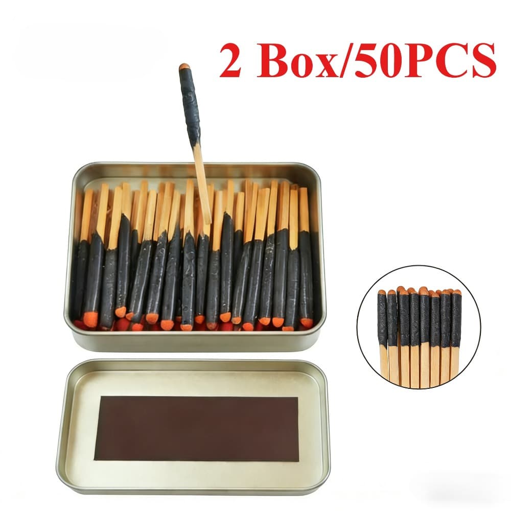 TEMU 50pcs Camping Hiking Jungle Survival Outdoor Matches