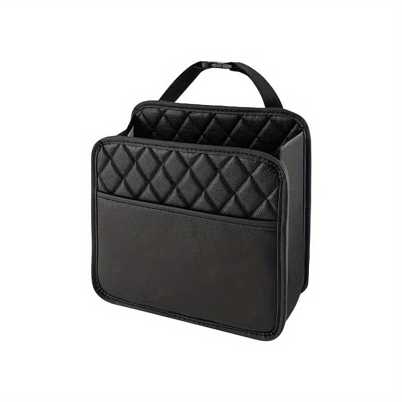 TEMU Car Seat Organizer Bag, Rear Storage Hanging Bag, Multifunctional Vehicle Hanging Bag, Car Trash Can, Use, Suitable For Most Car Models, Safe And Fashionable Car Accessory