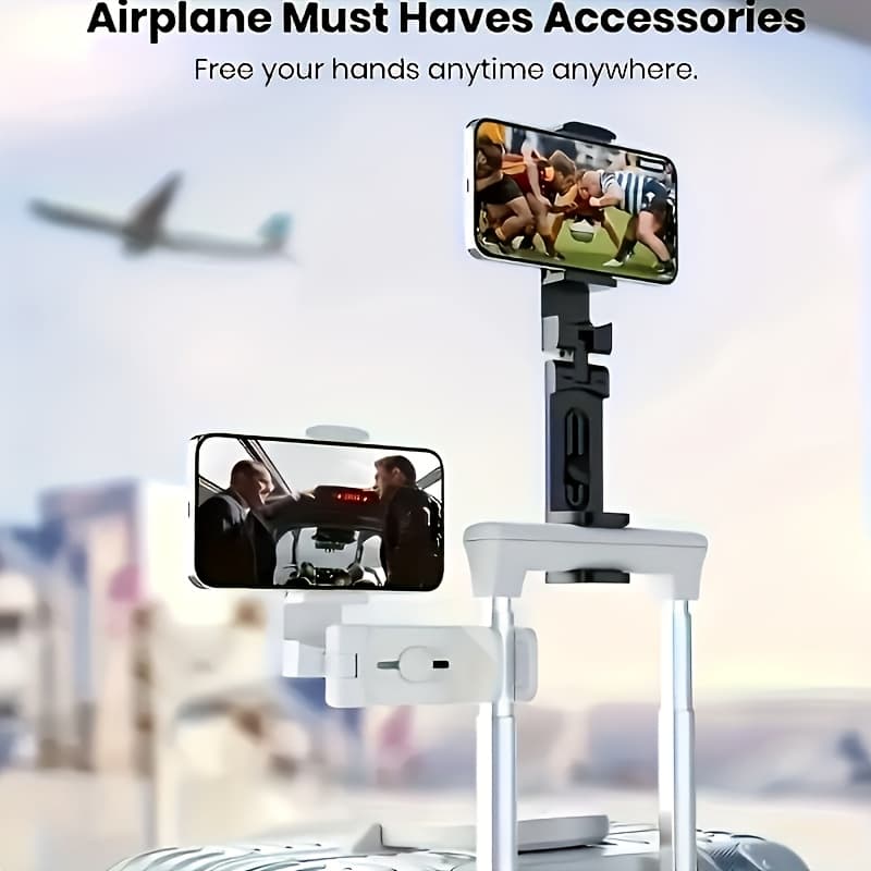 TEMU Airplane Phone Holder - 360° Rotating Durable , Car And Desktop Stand, Viewing, Ideal Christmas Gift For Flight Enthusiasts And , Airplane , In- For Flight Entertainment, Sturdy Design