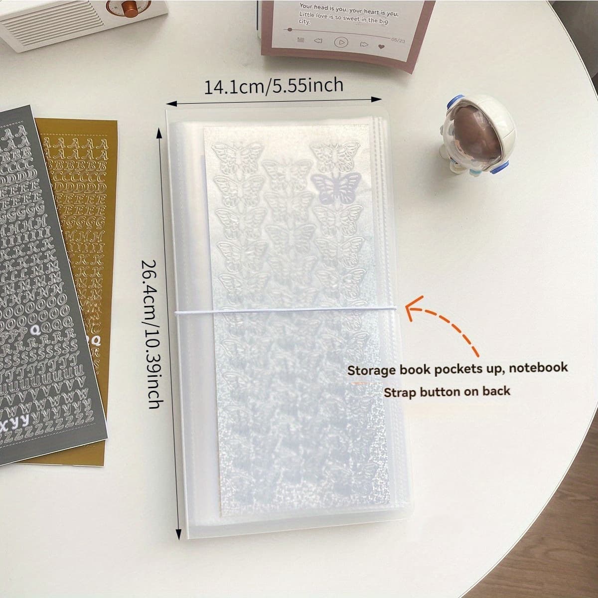 TEMU Stickers, Photos, , Tape Albums And Large Capacity Storage Books, Scrapbooking Storage