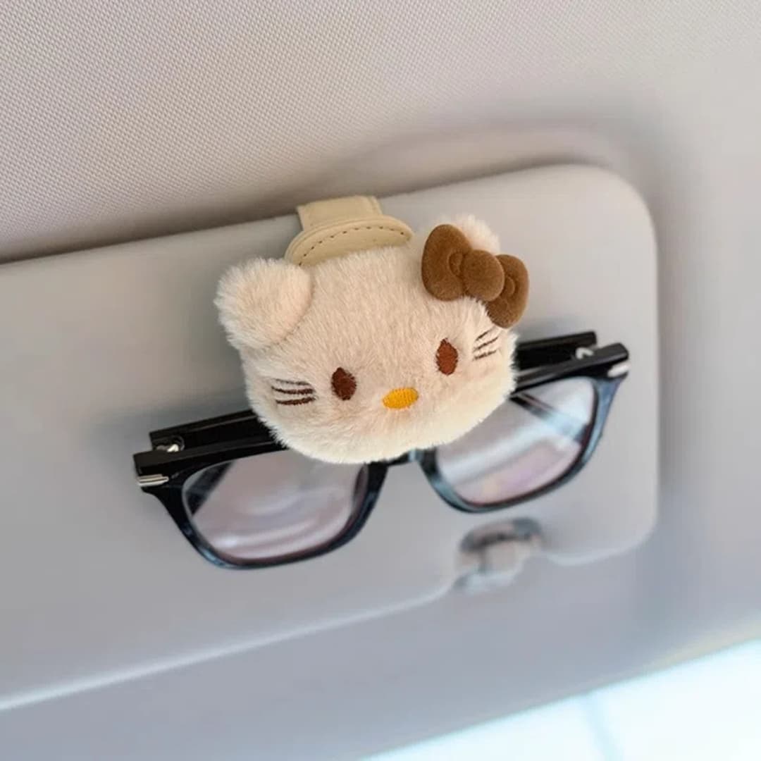 TEMU Cartoon Women' Glasses Clip Car Interior Sunglasses Clip Holder Sunscreen Storage Magnetic
