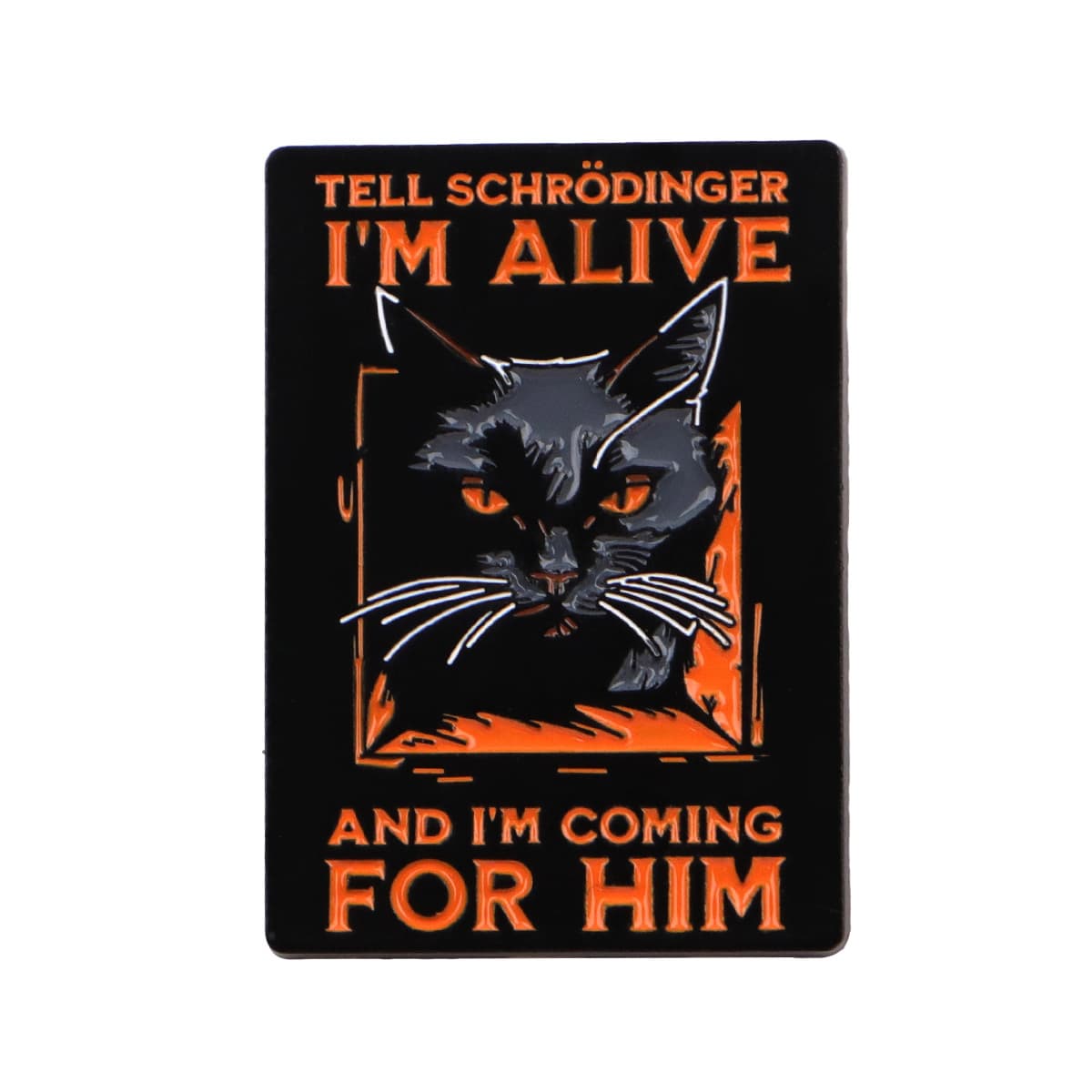 TEMU 1pc I'm And I'm Coming For Him Brooches Backpack Badge Lapel Pins Cat Enamel Pin For Backpacks Additions Gift Briefcase Badges Cartoon Pin