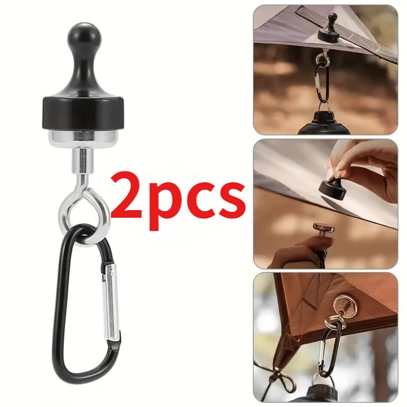 TEMU 2pcs Hook Camping Light Hanging Canopy Tent Fasteners, Keyring Hooks, Secure Hanging, Quick Attachment, , , Utility Hooks