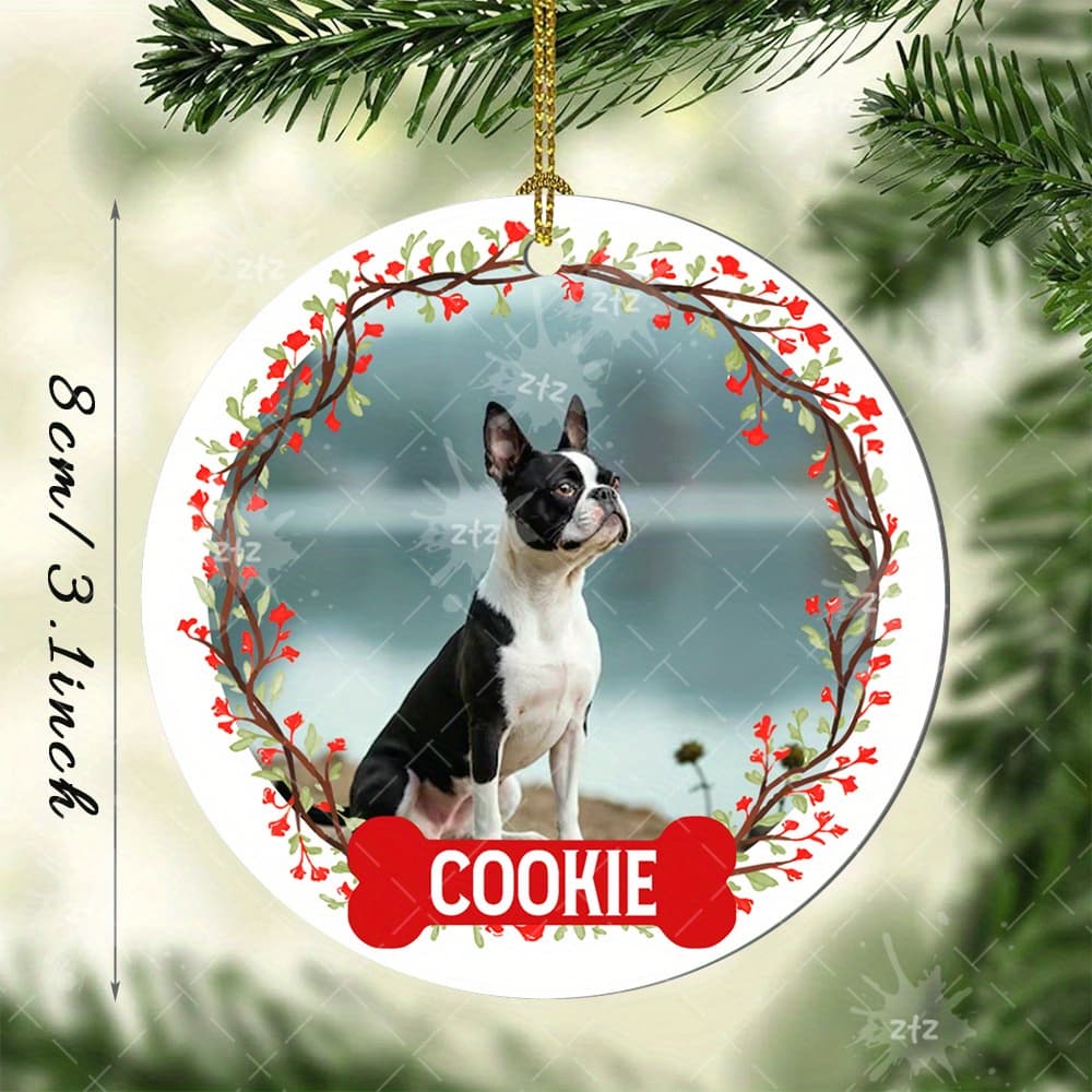 TEMU Customized Holiday Decorations For 2025 Featuring Acrylic Ornaments For Dogs, Personalized Images, And Perfect Gifts Cats And Dogs