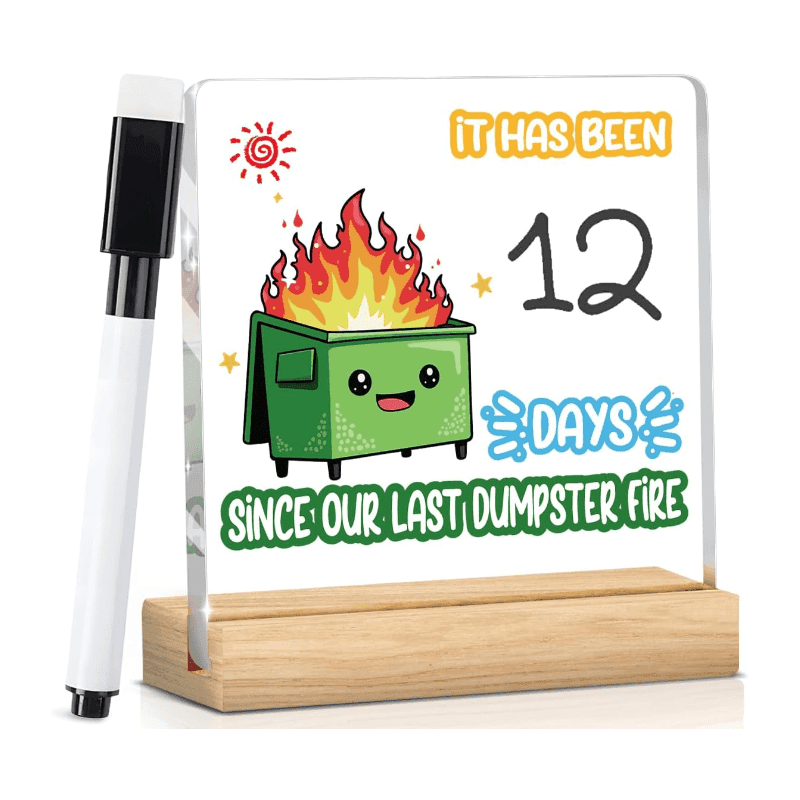 TEMU Humorous Desk Decor Positive Gift For Colleagues, Teachers, And Bosses - 5 X 5 Inches