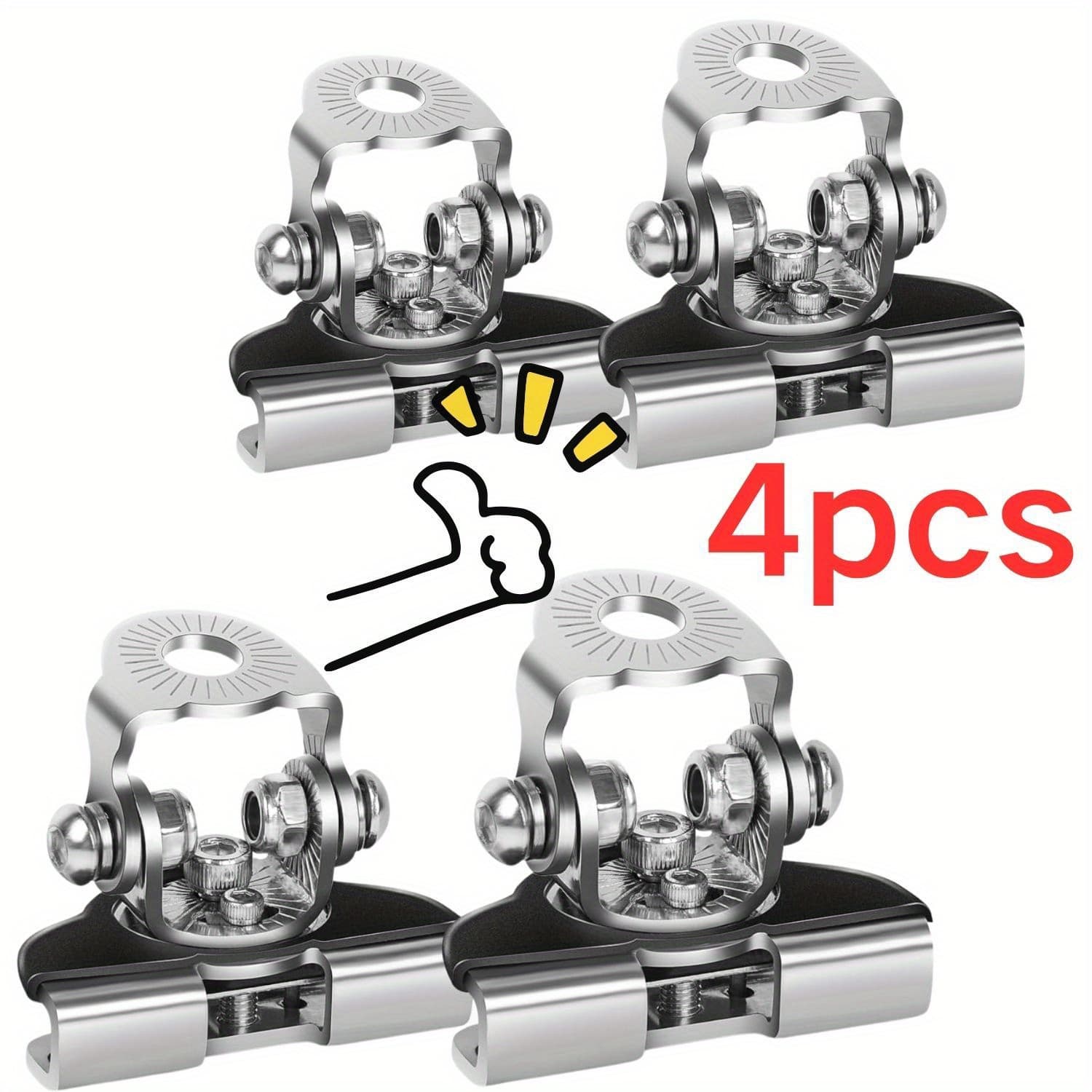 TEMU Nilight Car Bracket Led Light Bar Mounting Bracket Universal Adjustable Pillar Hood Work Lamp Mount Clamp Holder For Off-road Truck Suv