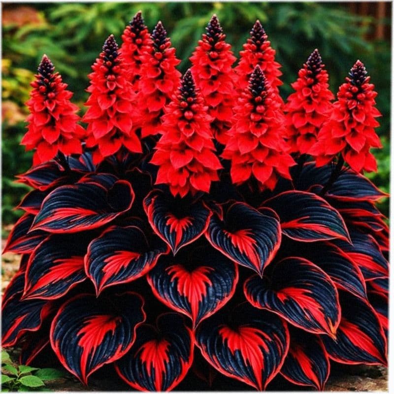 TEMU Large Diamond Painting Suitable For Home Decor - 2d Diy Craft With Round Diamonds, Realistic Foliage Art, Hosta Plant For Table Centerpiece Or Wall Hanging, Decorations