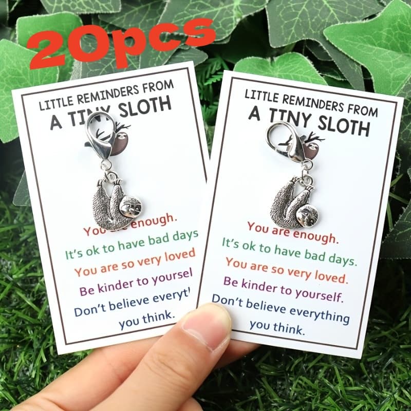 TEMU Set Of 20 Tiny Emotional Support Reminders: Cute Tree Lizard Keychain Cards For Pocket Hugs, Ideal Gifts For Family, , Coworkers, Weddings, Birthdays, Christmas, And