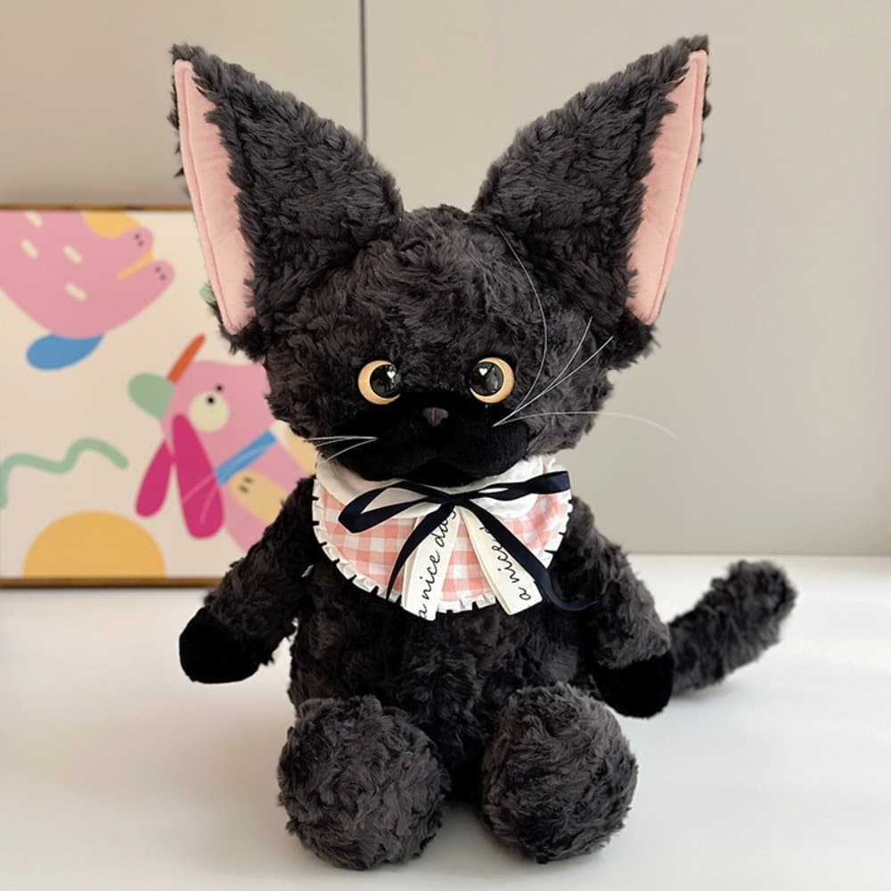 TEMU Fluffy-eared Rex Cat Toy - Soft-fur Medium-sized Pet Companion Suitable For Indoor/outdoor Use, - Stuffed For Breeds & Sizes - Must-have For Pet Lovers