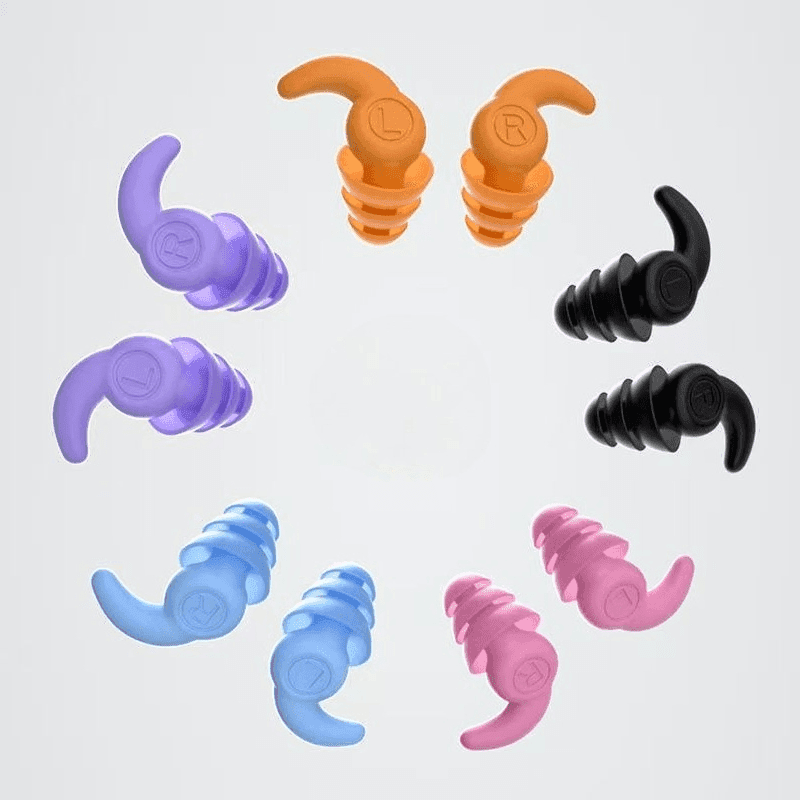 TEMU 10pcs Anti-manic Earplugs Noise Reduction And Earplugs Waterproof Swimming Earplugs