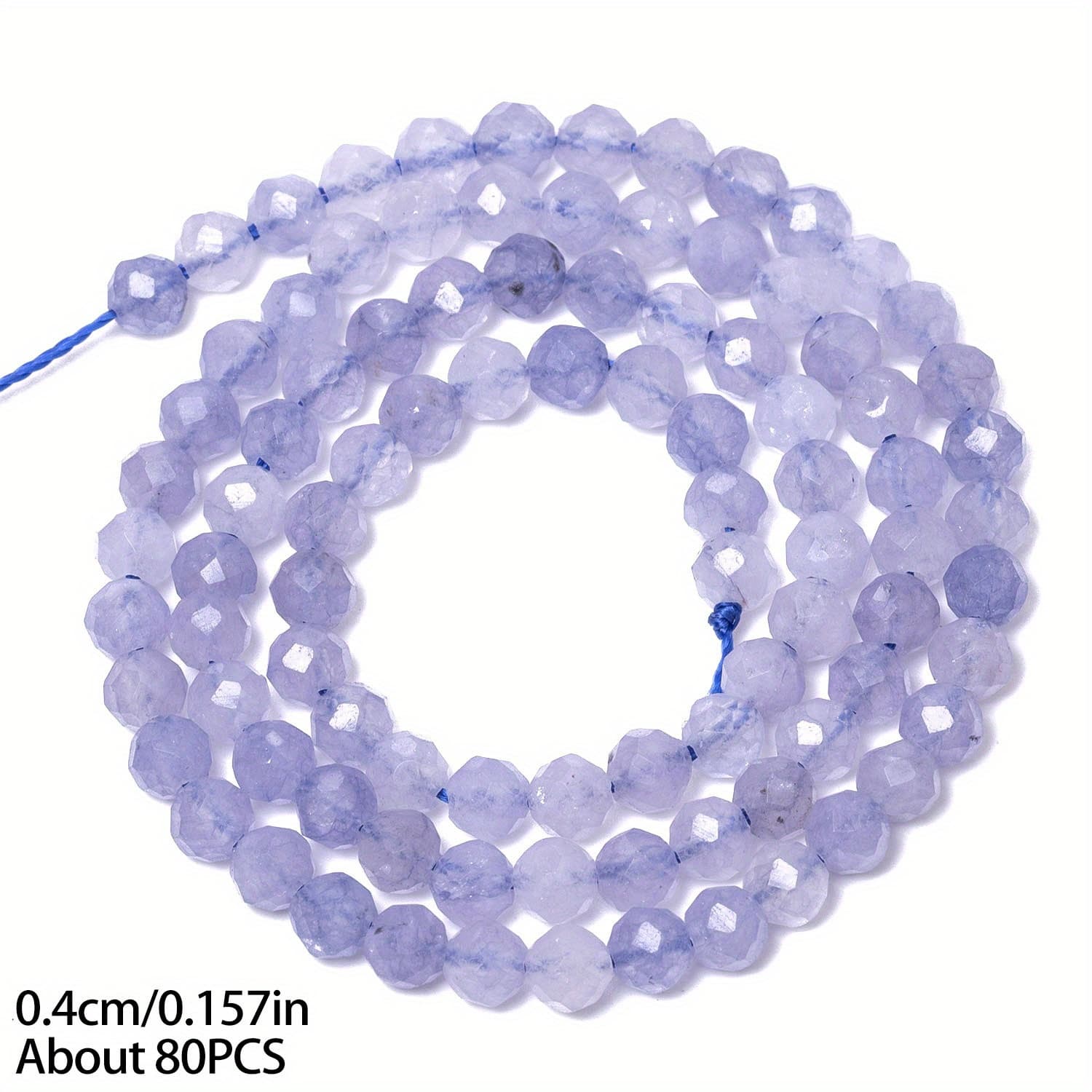 TEMU 2/3/4mm Natural Stone Tanzanite Round Beads, Elegant Loose Beads, Suitable For Bracelets, Necklaces, Earring Additions, Jewelry Making Supplies