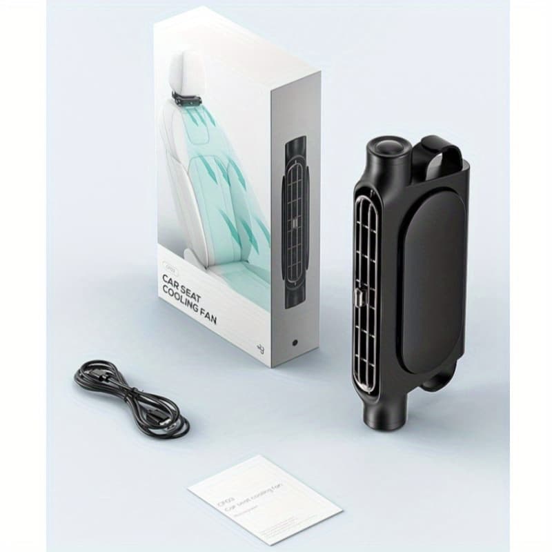 TEMU Sweltering Rides! 2x Faster Cooling! Car Usb Fan - Stay In Traffic (fits All Vehicles) Bladeless Car Air Conditioning Fan|3-speed Silent Cooling, Car Seat Fan, Free Usb Charging Cable