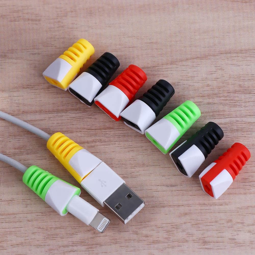 TEMU Random Color-11pcs Cable Protector Colorful Durable Usb Charging Cable Protective Sleeve Cord Protector Additions