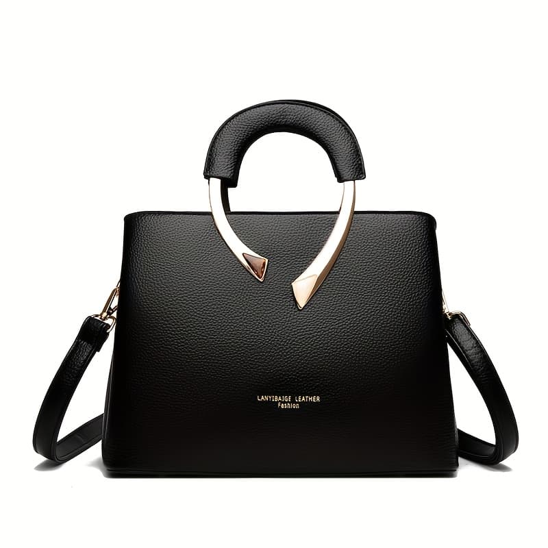 TEMU 1 Light Luxury Minimalist Decorative Handbag |, Zipper Closure, Removable Strap, Suitable For Multiple , Multiple Carrying , Lining, Vintage Style