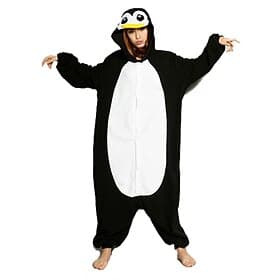 Pyjama Kigurumi Costume élégant Costume grenouillère Animal Manchot Dessin Animé Chaud Pyjama Déguisement drôle Adulte Unisexe Hommes et Femmes Halloween Carna