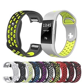 Watch Band for Fitbit Charge 2 Silicone Replacement Strap Soft Adjustable Breathable Sport Band Wristband