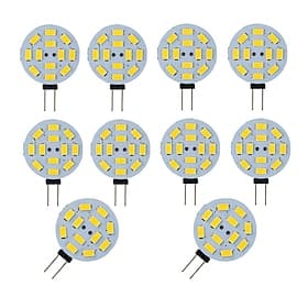10 pz 3 w disco bi-pin ha condotto la lampadina 300lm g4 smd5730 30 w alogena equivalente bianco freddo caldo per luci disco rv rimorchi camper automotive