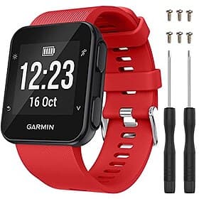 Watch Band for Garmin Forerunner 35/30, Approach S10 Silicone Replacement Strap Breathable Sport Band Wristband