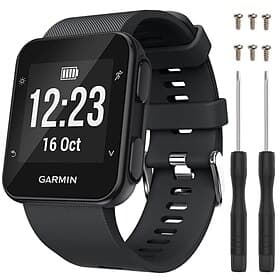 Watch Band for Garmin Forerunner 35, Approach S10 Silicone Replacement Strap Breathable Sport Band Wristband