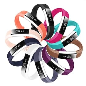 Klokkerem til Fitbit Alta HR Fitbit Ace Fitbit Alta Myk silikon Erstatning Stropp Justerbar Pustende Sportsrem Armbånd