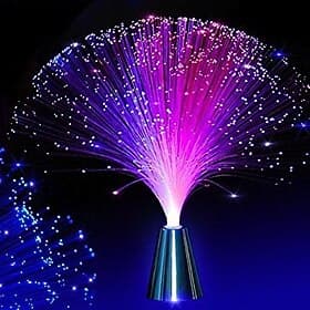 led faseroptik nachtlicht lampe farbwechsel dekoration licht weihnachtsgeschenk 2w für hochzeit haus schlafzimmer dekoration ohne batterie
