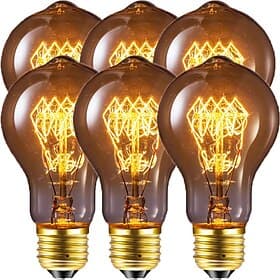 edison birne vintage birne 40 watt dimmbar e26 / e27 a60 (a19) eichhörnchen faden edison lihgt lampe für zu hause leuchten dekorativ 220-240 v / 110-130 v pack