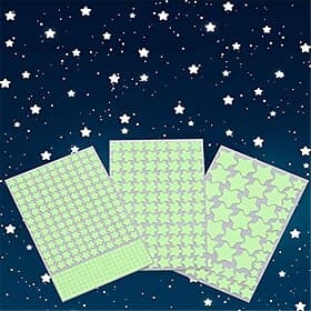 452 pièces 3d étoiles brillantes stickers muraux pour plafond et stickers muraux parfaits pour les enfants chambre de literie ou cadeau d'anniversaire de fête