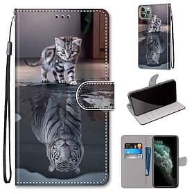 Handy Hülle Handyhüllen Für iPhone 16 15 14 Pro Max Plus 16e 13 12 11 Pro Max Mini Brieftaschenhülle Flip-Cover Mit Ständer Cartoon TPU PU-Leder