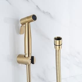 bidet toalettsprøytesett-håndholdt bidetsprøytesett-baderomshånddusj for muslimsk selvrensende-premium rustfritt stål babyklut bleiesprøytekombinasjon i vasker