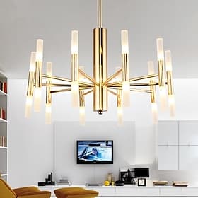 80 cm spoutnik lustre design en métal de base électrolytique moderne style nordique 110-240 v
