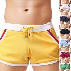 Homme Shorts de course Short d'athlétisme Shorts de gym Short Marathon un tiers Culotte Ranger Cordon de serrage avec garniture blanche Bas Maison Intérieur Ex