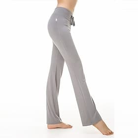 Women's Flare Leg Pants Wide Leg Quick Dry Moisture Wicking High Waist Yoga Fitness Gym Workout Bottoms Dark Grey Peacock Lake Blue H00109 White Modal Cotton W