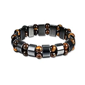 magnetic bracelet, men's titanium magnetic therapy bracelet, adjustable fashion steel magnetic bangle germanium negative ion pain relief for arthritis