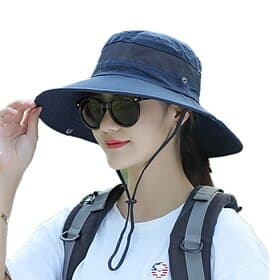 Chapeau Chapeau de soleil Chapeau Bob Compactable Protection UV Respirant pour Coton Été Printemps