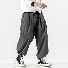 Homme Pantalon Pantalon baggy Sarouel Pantalons décontractés Sarouel ample Poche Pantalon de Yoga Fluide Cordon de jambe Couleur unie Confort Des sports du quo
