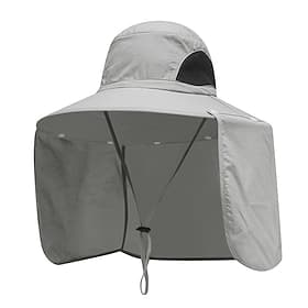 Fischerhut mit Nackenklappe, Sonnenhut mit UV-Schutz, breiter Krempe, Bonnie-Mütze für Männer und Frauen mit Nackenschutz, für Reisen im Freien, Wandern, Garte