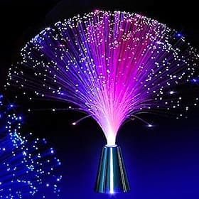multicolor led fibra ottica lampada luce decorazione d'interni centrotavola vacanza matrimonio lampada led lampada a luce notturna