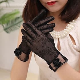 Polyester Longueur Poignet Gant à la mode / Style vintage Avec Pétale Gants de Mariage / Fête
