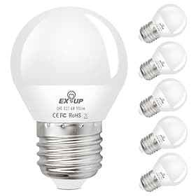 12 Stück, 6 Stück, 6 W, LED-Globus-Glühbirne, 600 lm, E27, E26, G45, 20 LED-Perlen, SMD 2835, 60 W, Halogenäquivalent, warmkaltweiß, 110–240 V